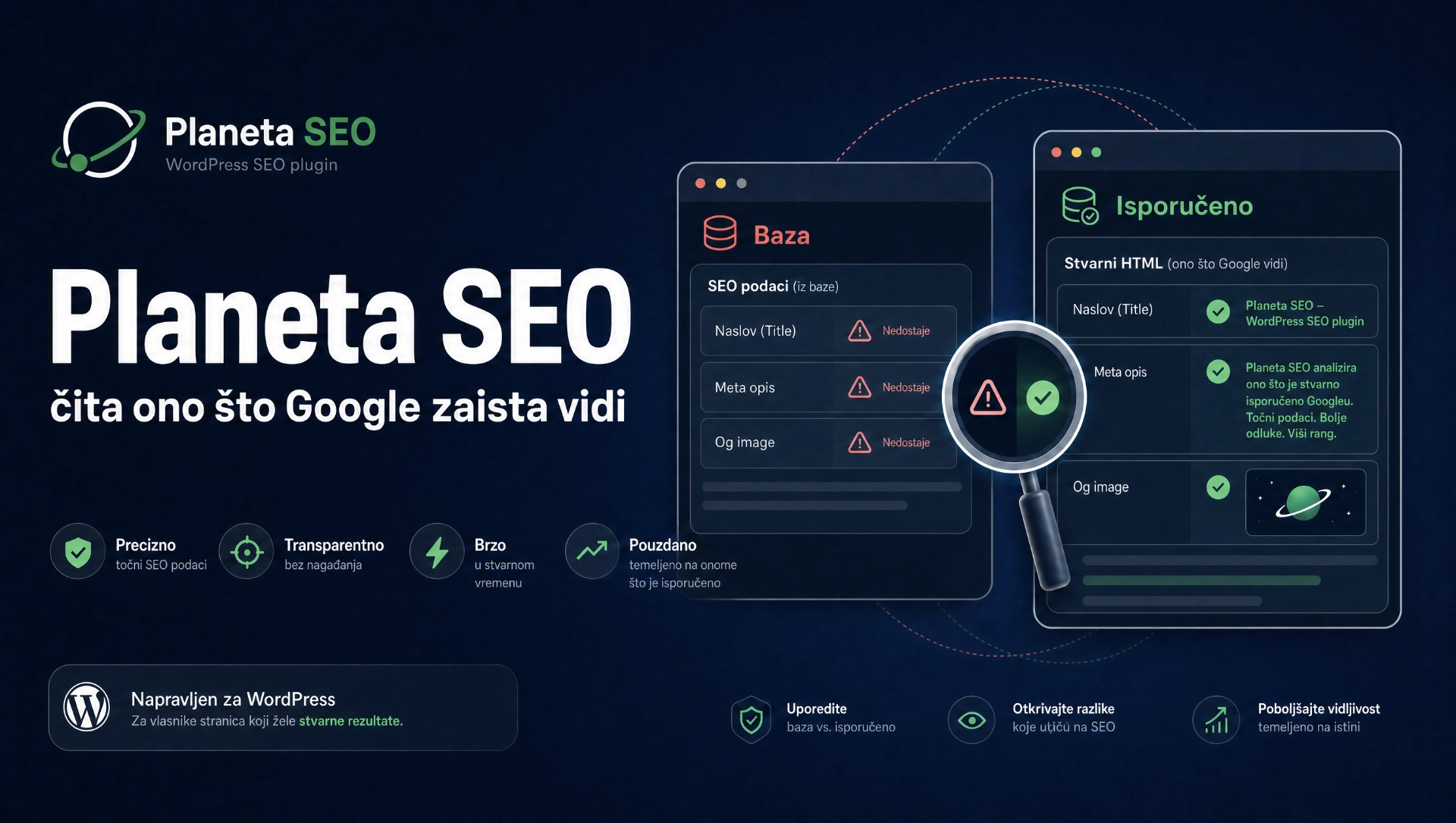 Planeta SEO, dodatak koji čita ono što je stvarno stiglo do posetioca
